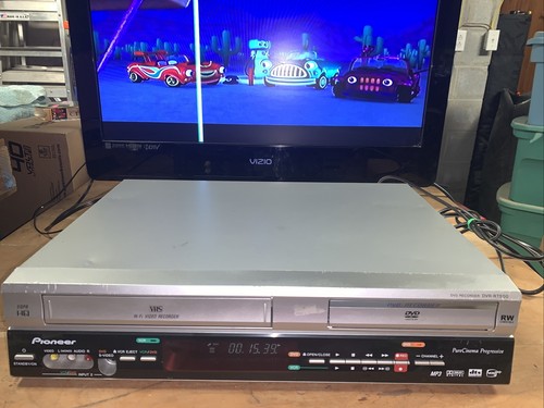 Pioneer DVR-RT500 VHS VCR DVD Recorder Combo Player No Remote