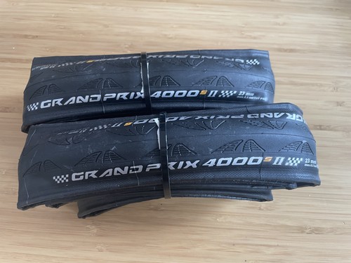 NOS Continental GP 4000s II Folding Tires 700x23c Black Reflex