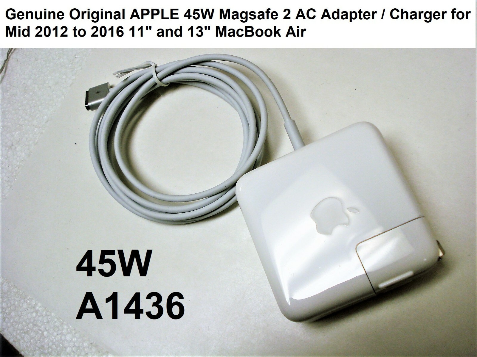 Original 45W Charger for MacBook Air A1465 A1466 MD223LL/A MD224LL