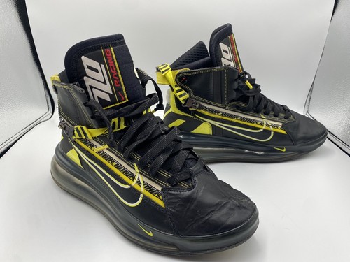 Nike Air Max 720 SATRN AS QS Mens Size 8 Black/Yellow Athletic