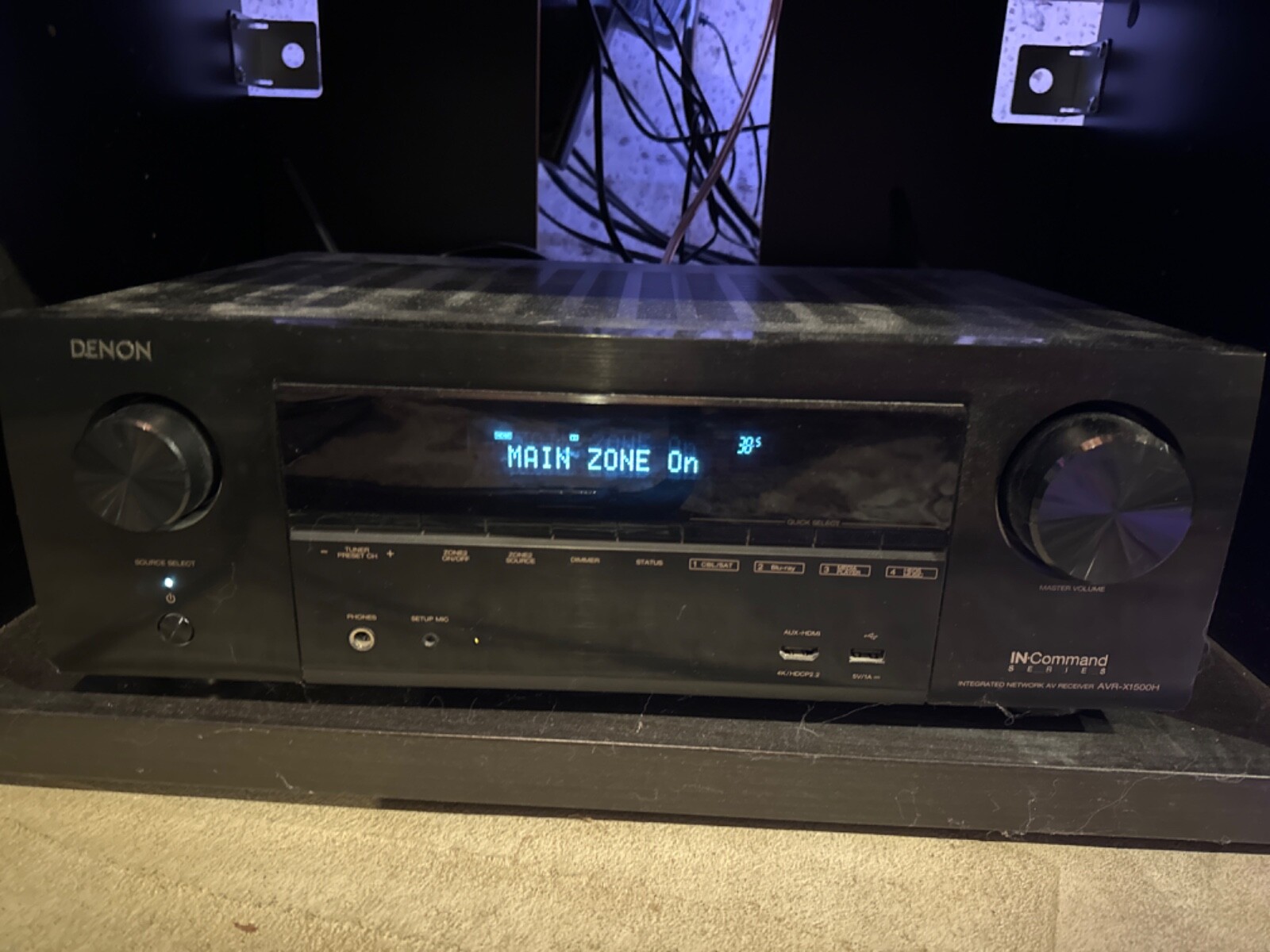 Denon AVR-X1500H 7.2ch 4K AV Surround Receiver - AS IS - Stereo