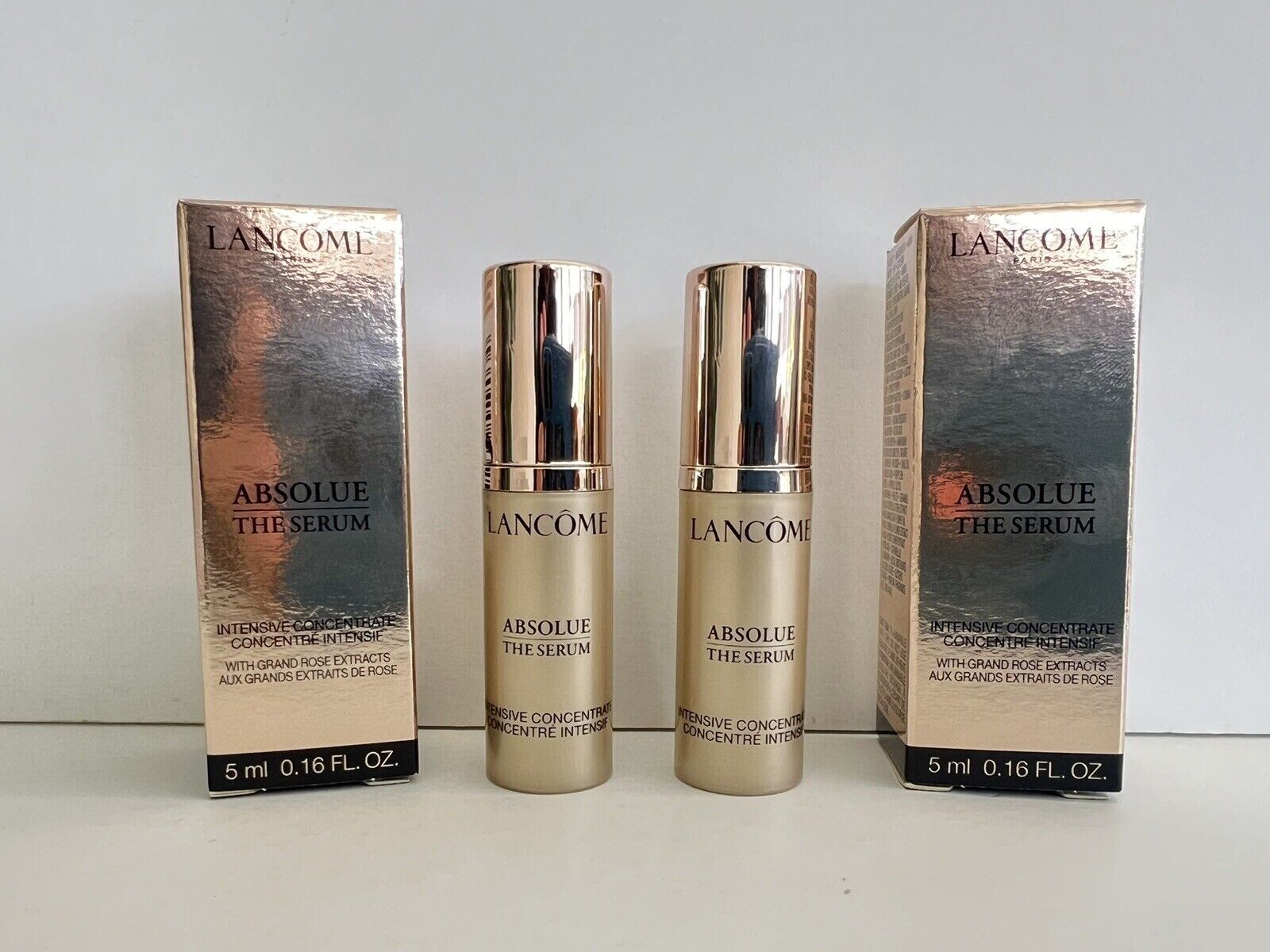 2 Lancome Absolue The Serum Intensive Concentrate 0.16oz / 5ml New