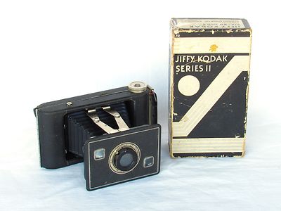 JIFFY KODAK SIX-20 Camera Series II Folding Vintage Original Box