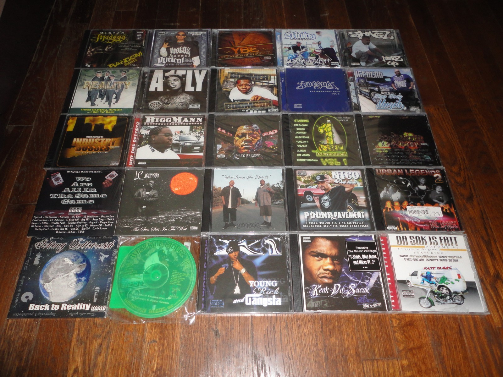 25 Rap CD LOT - WEST COAST Bay Area CHICANO Gangster Underground