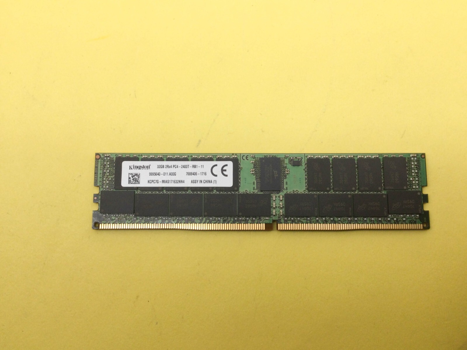 KINGSTON 32GB (1X32GB) 2RX4 PC4-2400T DDR4 SERVER MEMORY KCPC7G