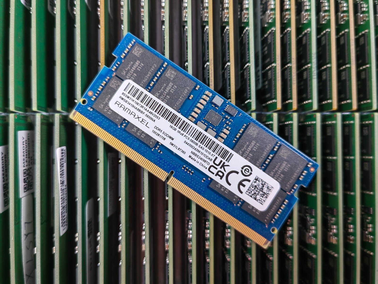 RAMAXEL 16GB DDR5 5600 Laptop SODIMM RAM 1Rx8 PC5-5600B-SA0 for