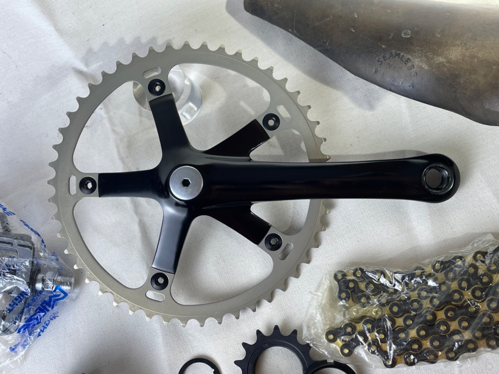 DURA-ACE クランクセット NJS Dura-Ace クランクセッnjs公認シルバー