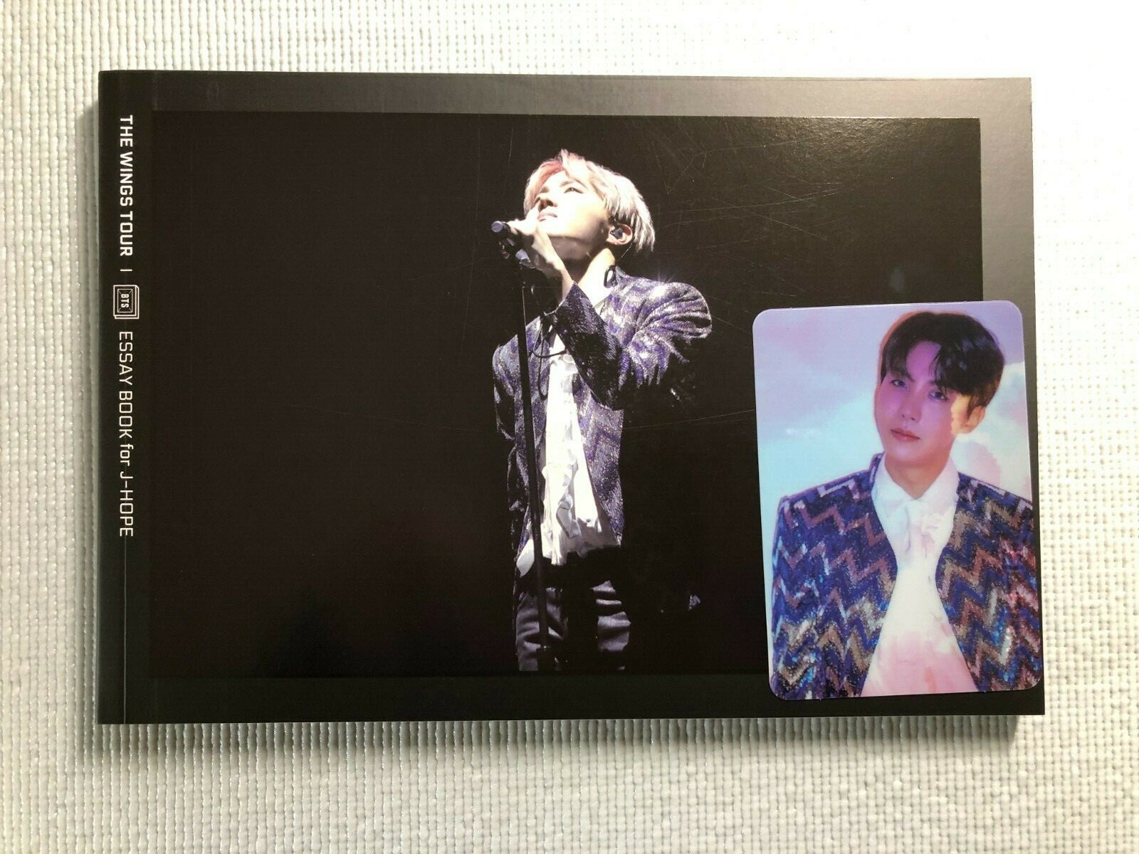 BTS The Wings Tour Essay Book With Photocard (J-HOPE) | eBay