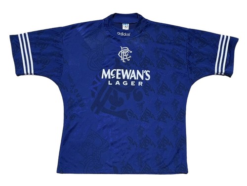 Vintage Adidas 94-96 Glasgow Rangers Home Soccer/Football Blue