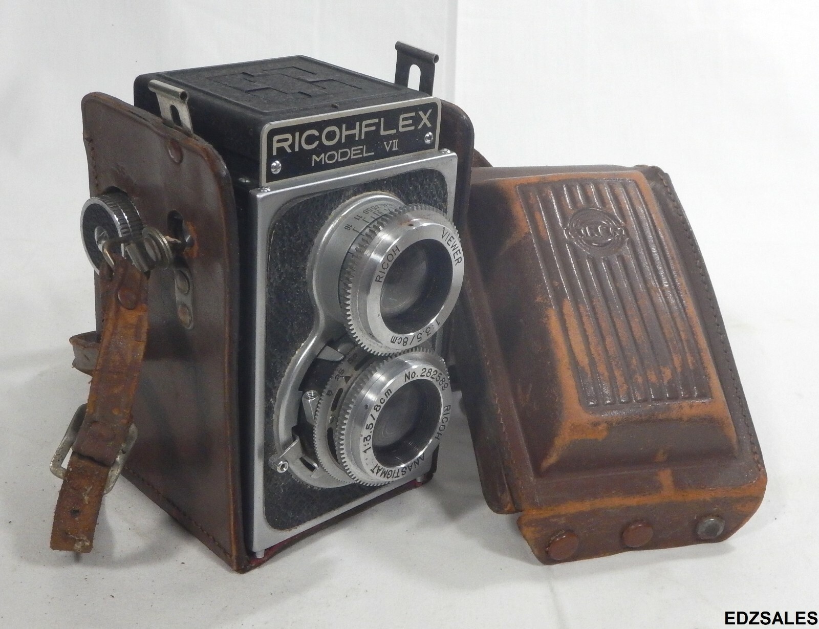 RicohFlex Model VII Anastigmat 80mm F3.5 TLR Camera w/ Case | eBay