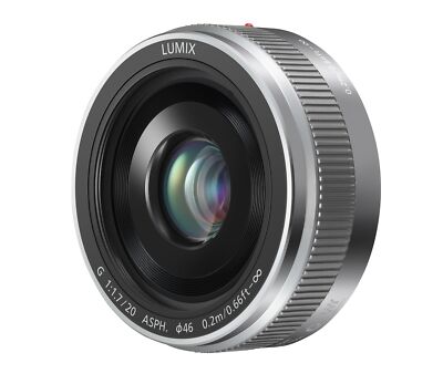 Panasonic LUMIX G 20mm F1.7 II ASPH Lens Silver 4/3 Camera H-H020A