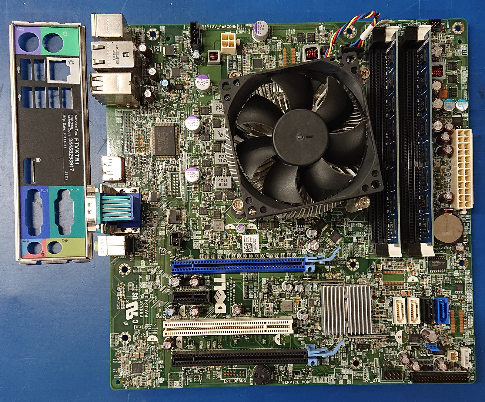 Dell Optiplex 790 Motherboard assembly (i7-2600 3.4GHz 8GB RAM