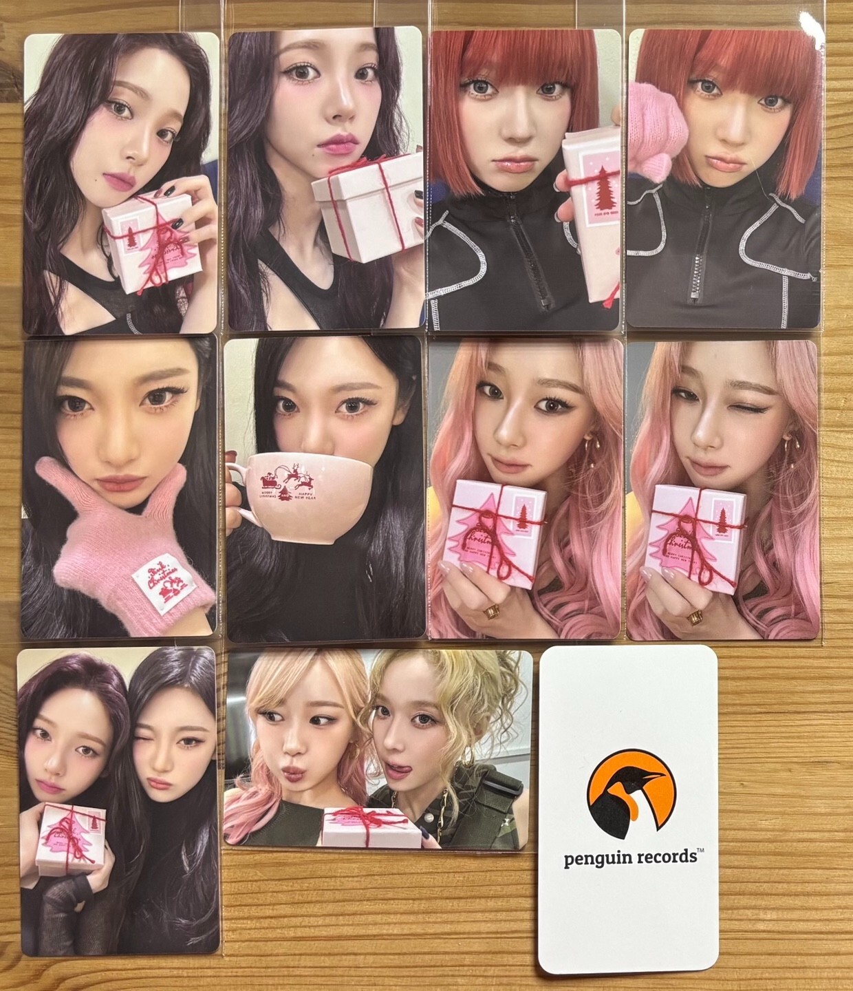 aespa - 2024 PINK CHRISTMAS PHOTO CARD KARINA WINTER NINGNING