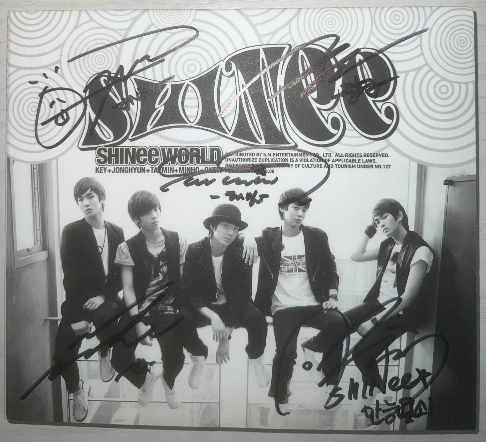 SHINee [SHINee World] All Member Autographed Signed Album Rare | eBay
