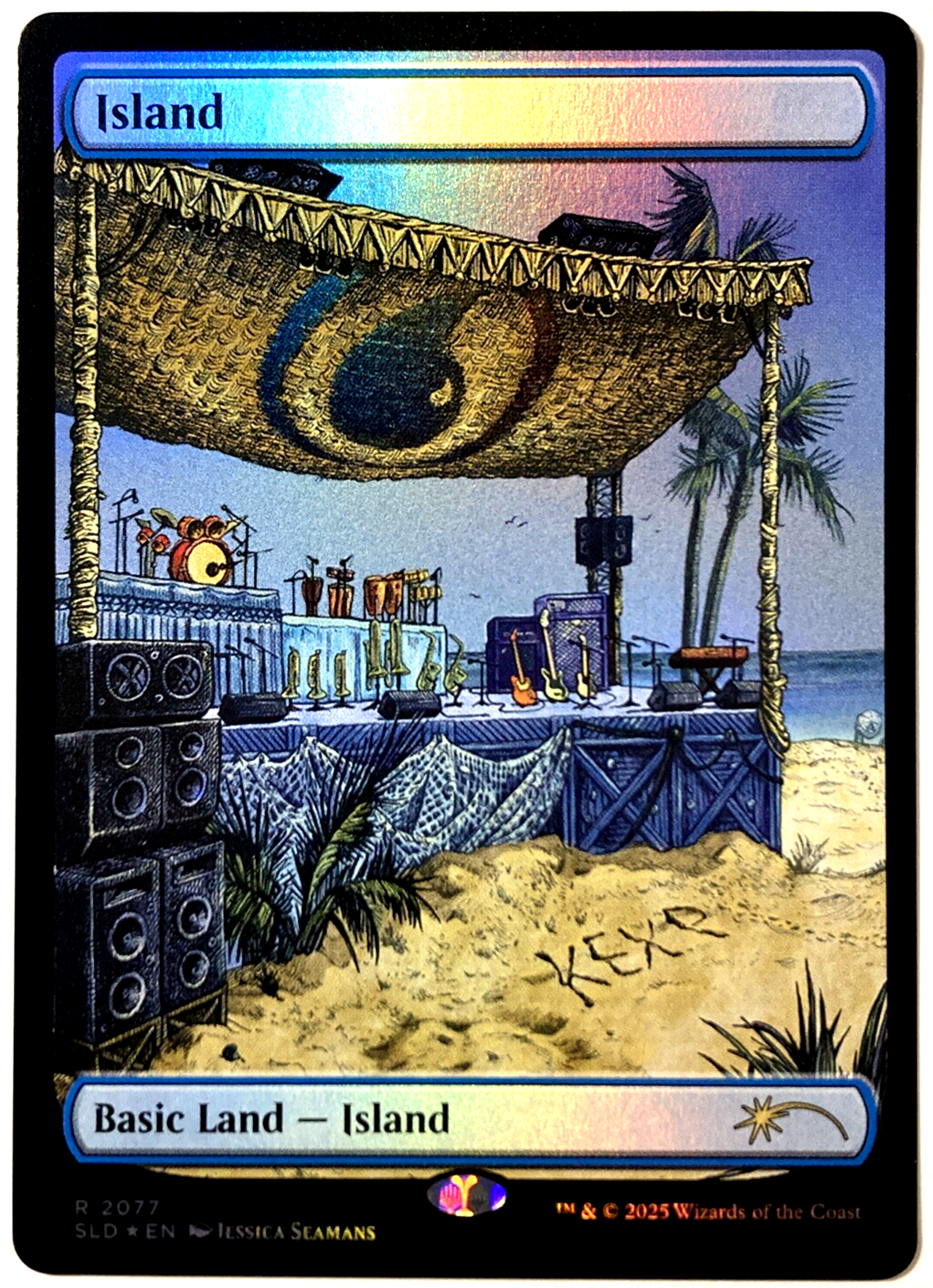 MTG Island (Rainbow Foil) Secret Lair x KEXP 2077 NM | eBay