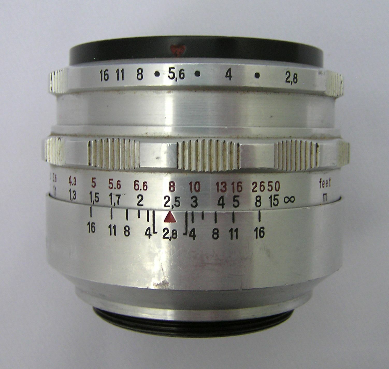 SILVER CARL ZEISS JENA TESSAR 50mm F2.8 LENS - M42 MOUNT | eBay