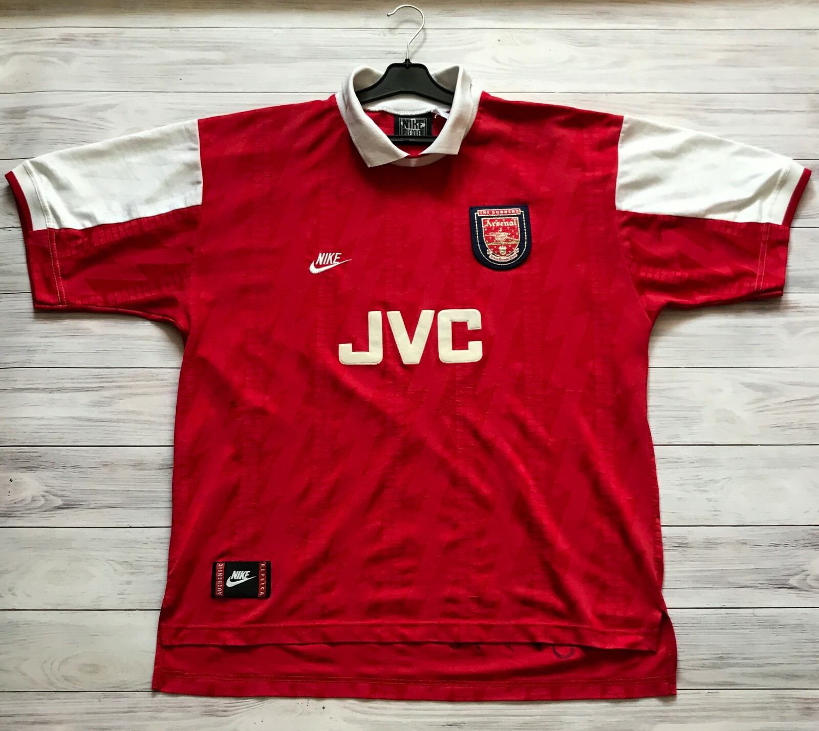 Arsenal 1994 1995 1996 Home football soccer shirt jersey Nike size