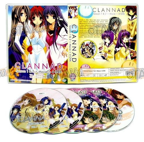 CLANNAD (SEASON 1+2) - ANIME TV SERIES DVD (1-44 EPS + MOVIE + OVA