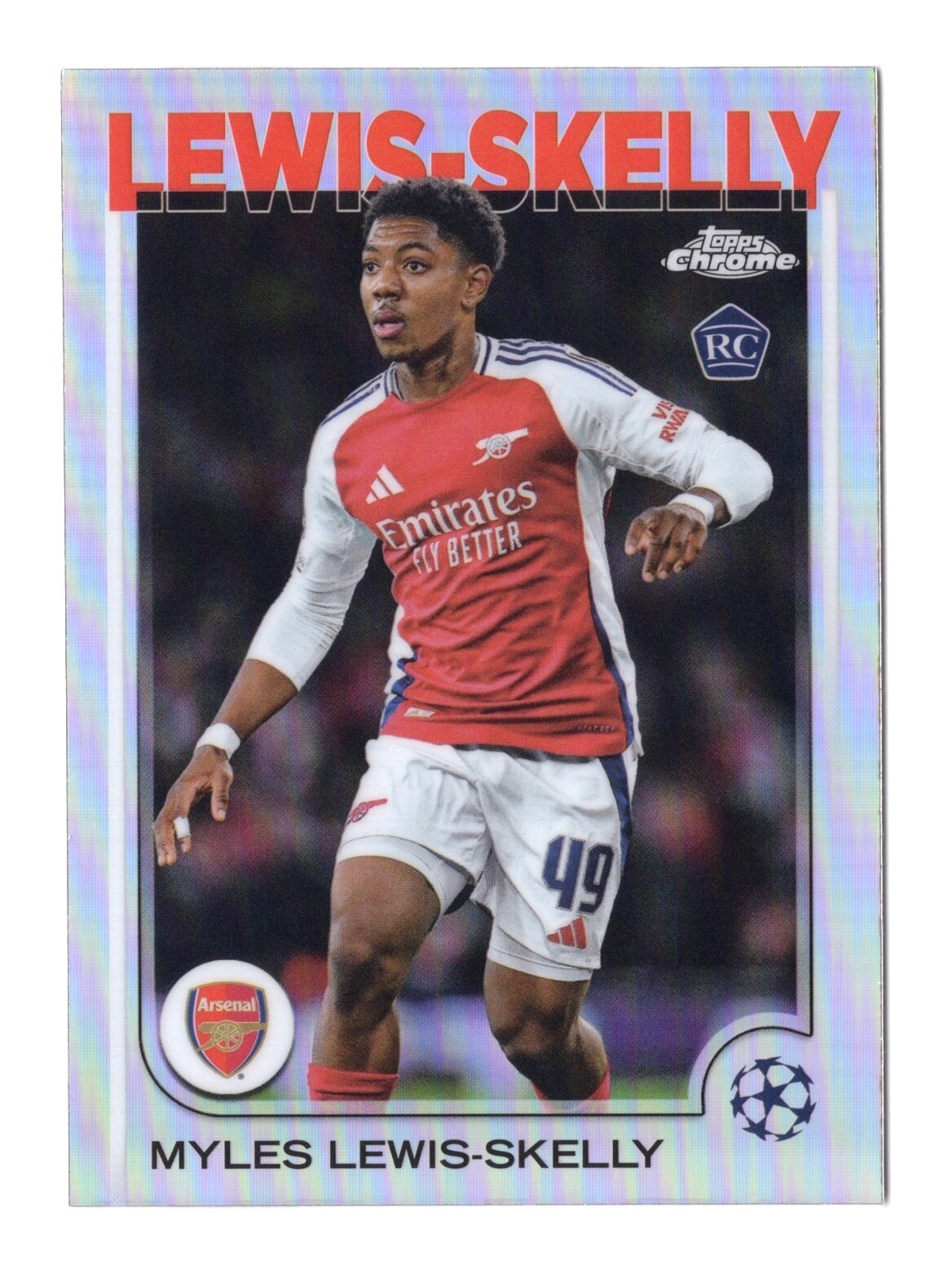 Myles Lewis-Skelly 2024-25 Topps Chrome UEFA CC Soccer Refractor