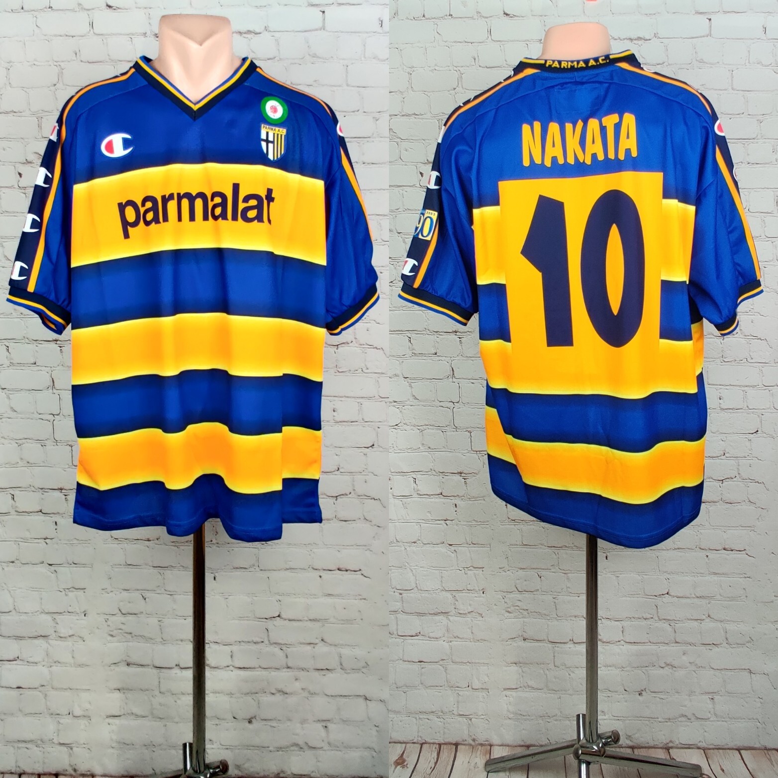 Football shirt soccer FC Parma Home 2002/2003 Champion jersey