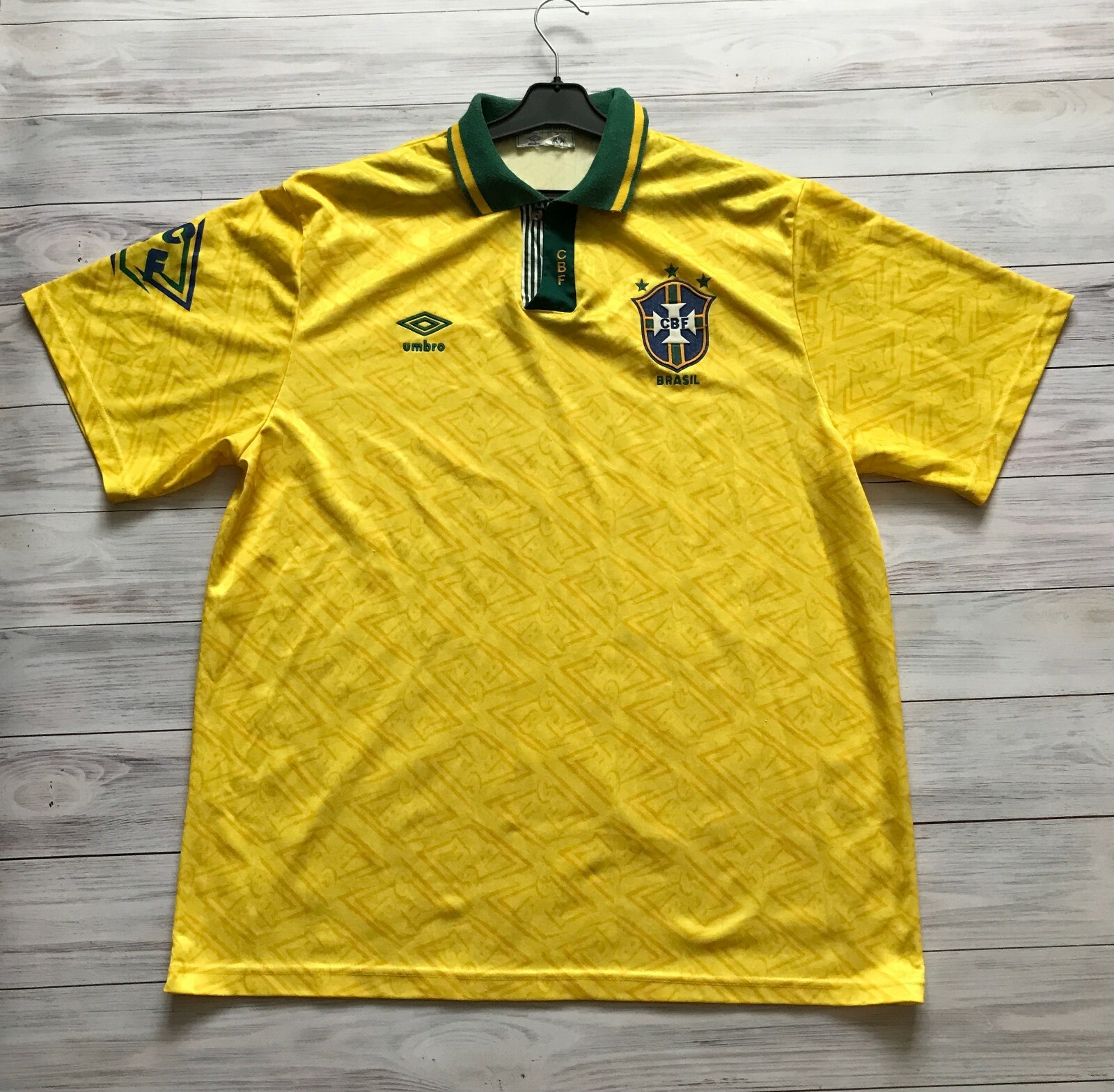 Brazil 1991 - 1993 Home football shirt jersey Umbro size XL | eBay