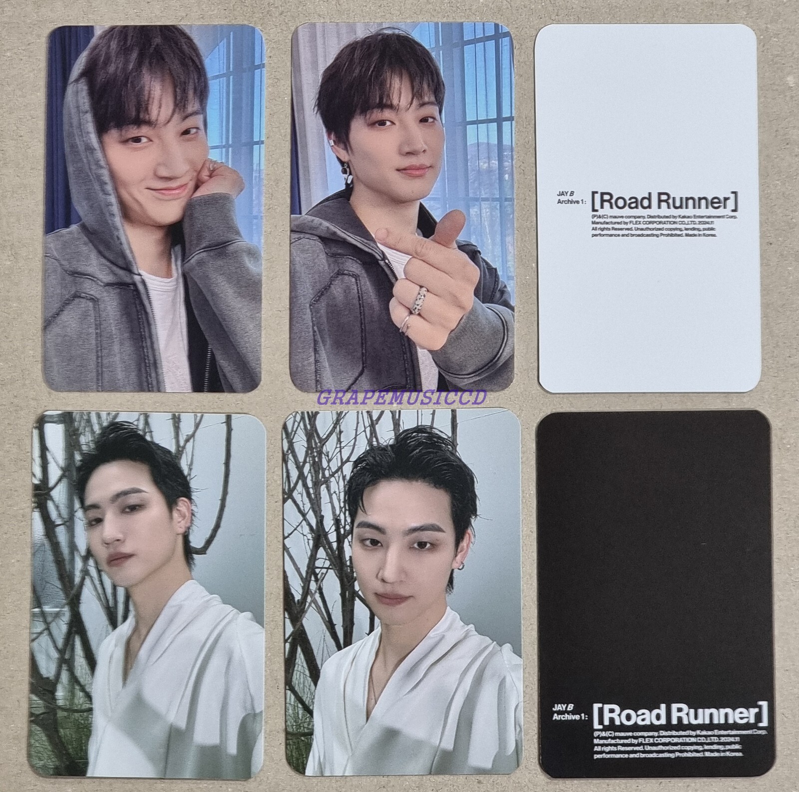 JAY B JAYB GOT7 Archive 1: Road Runner OFFICIAL EVENT PHOTOCARD