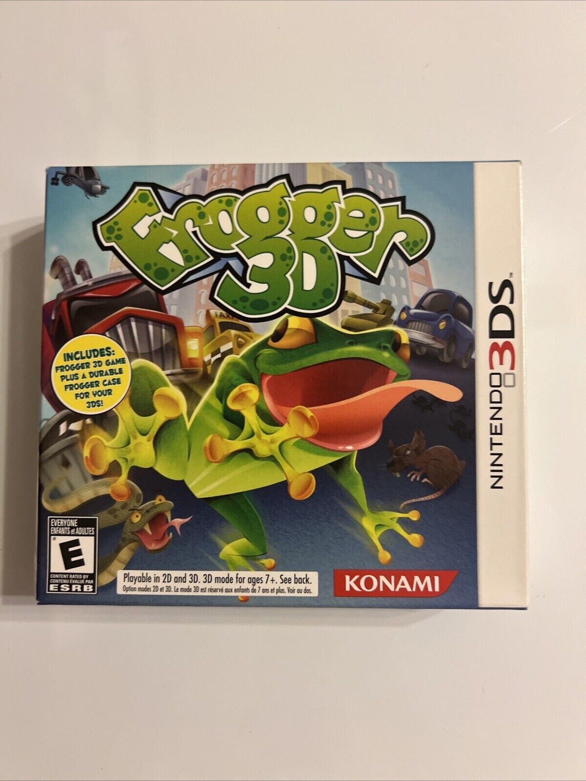 BIG BOX Frogger 3D BUNDLE (Nintendo 3DS, 2011) With Case
