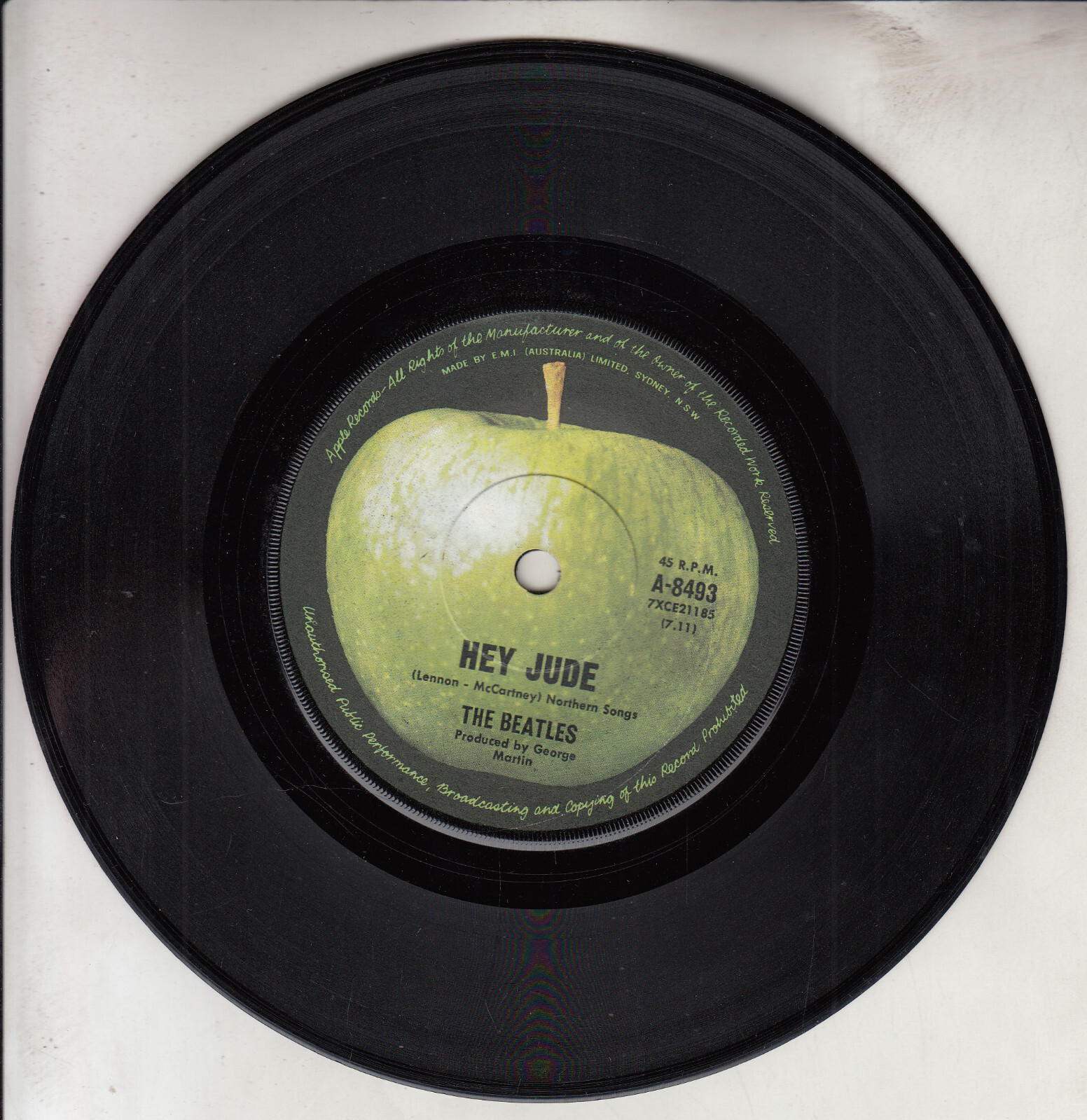 THE BEATLES Hey Jude & Revolution AUSTRALIA APPLE PRESSING 7