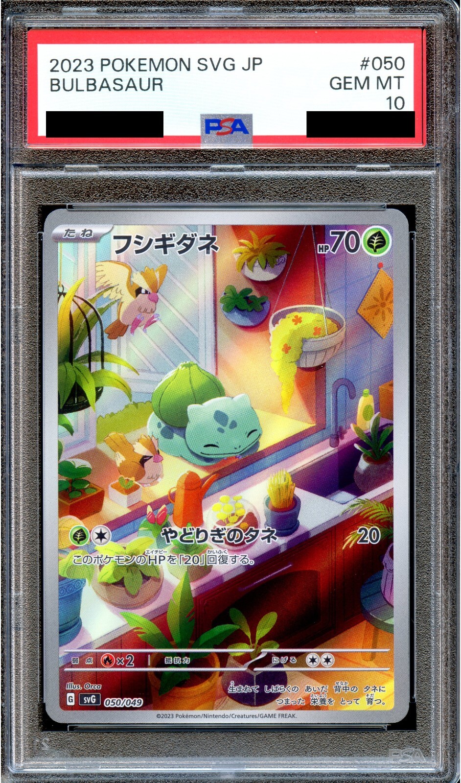 PSA 10 Bulbasaur 050/049 SVG AR Special Deck Japanese Pokemon Card