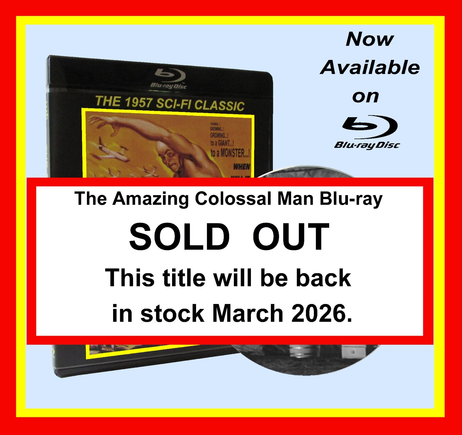 THE AMAZING COLOSSAL MAN / BLU-RAY DISC | eBay