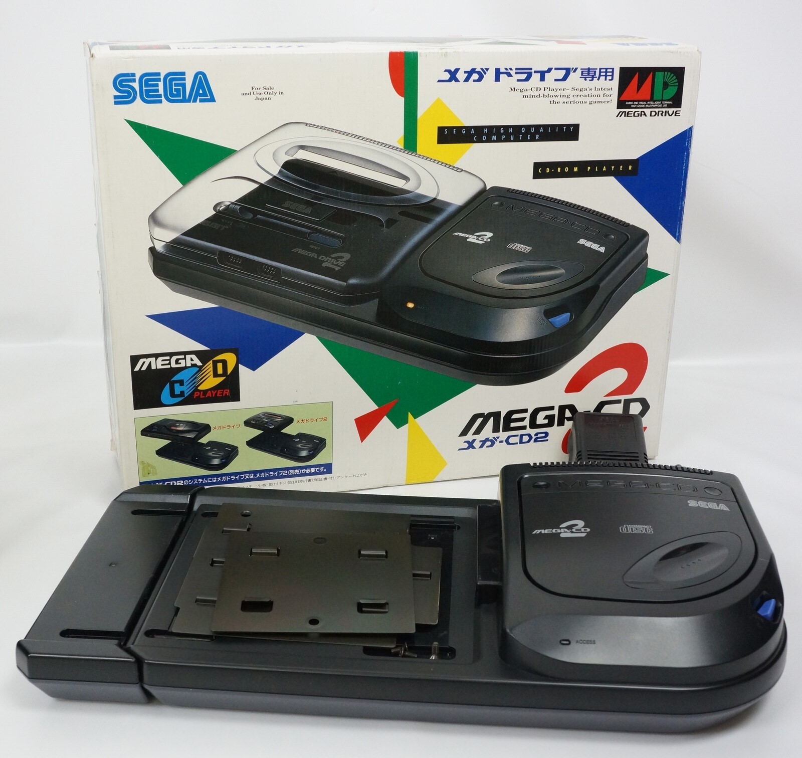 MEGA CD 2 Console Boxed SEGA Tested System JAPAN T31064312 -NTSC-J