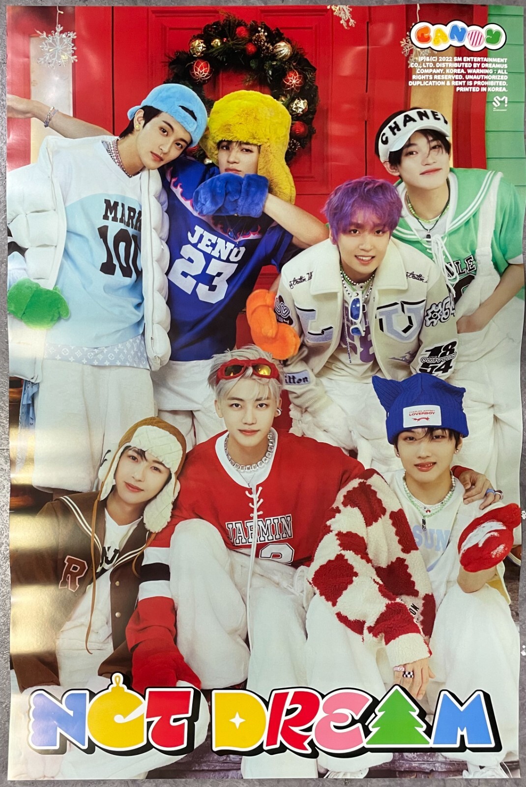 NCT DREAM - CANDY album Official Unfolded Poster in tube case (A