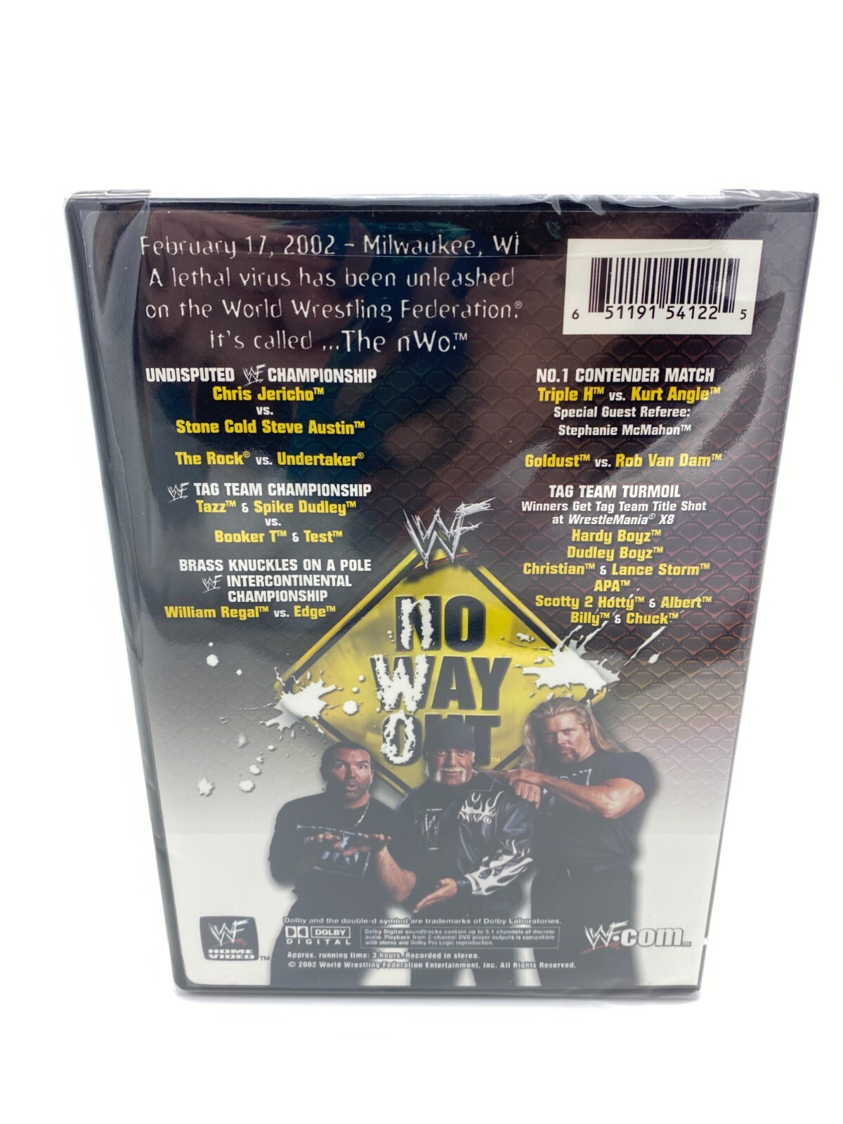 WWF - No Way Out 2002 (DVD, 2002) 651191541225| eBay