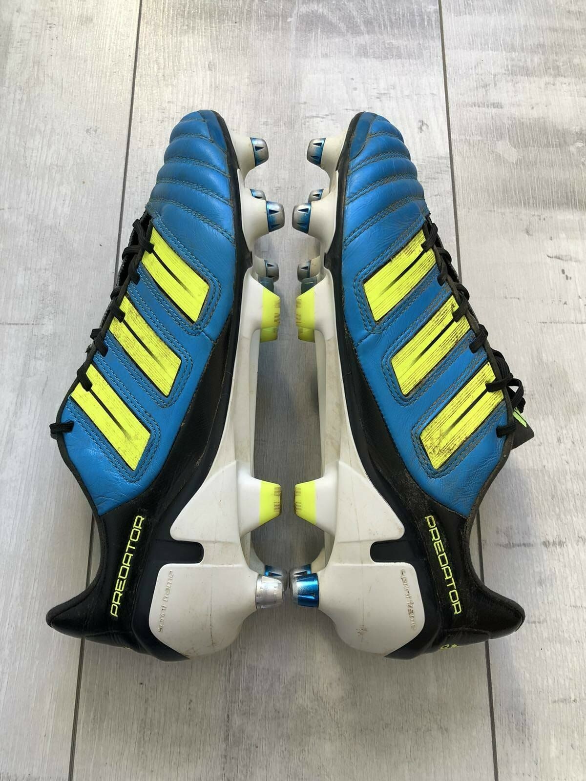Adidas Adipower Predator X TRX Football Cleats Boots Leather Blue