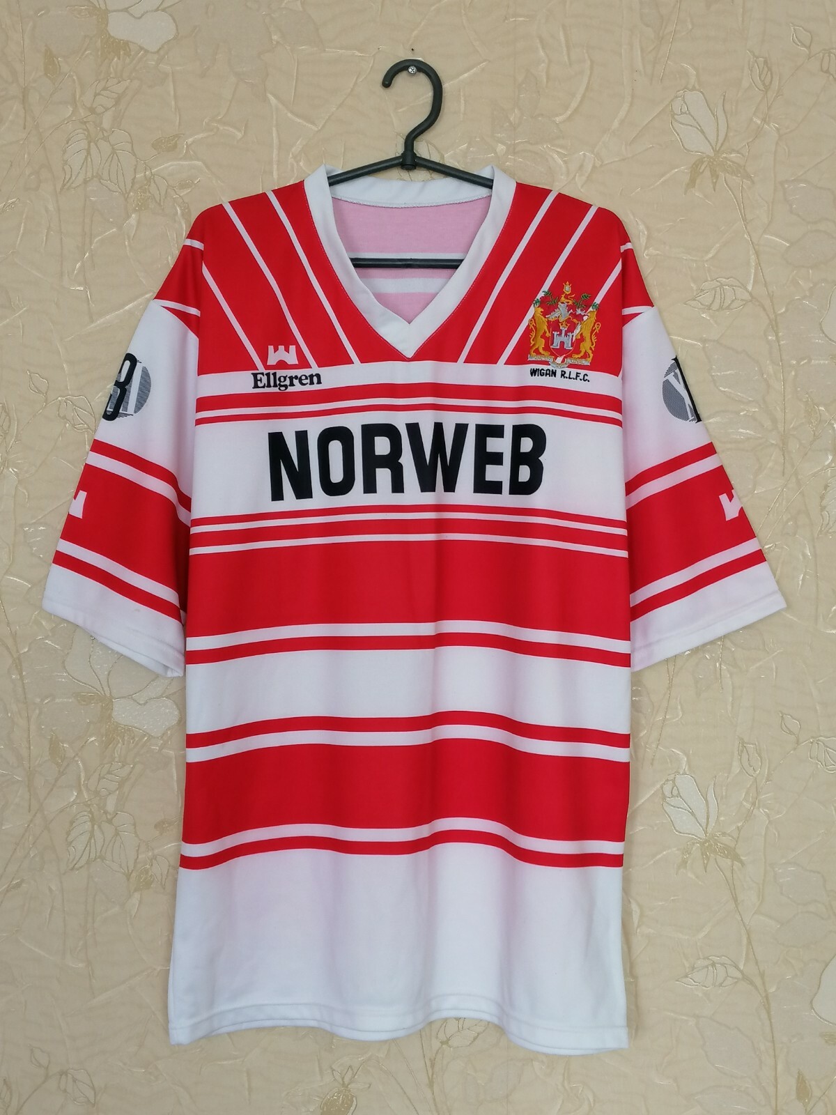 ウィガン ウォリアーズ ラグビーリーグ ホームシャツ 1990/1992