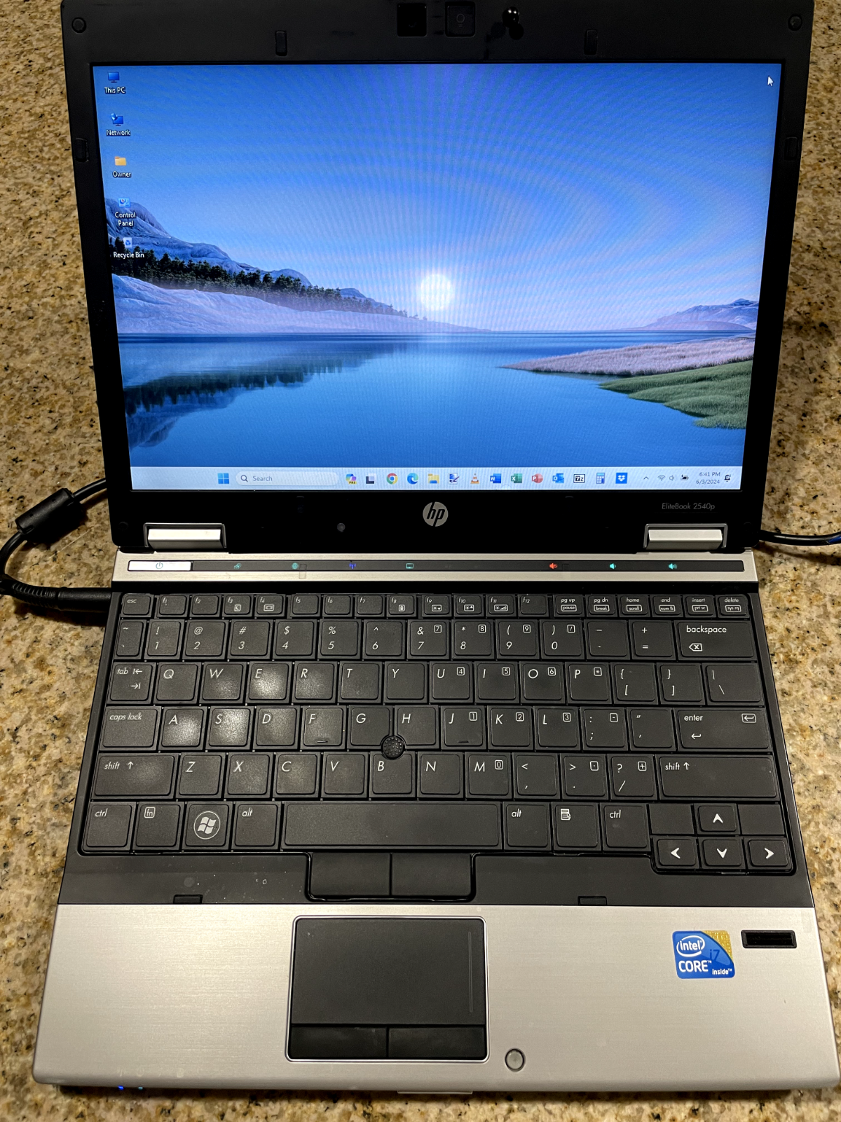 HP Elitebook 2540p Laptop Intel i7 2.13GHz Windows 11 Pro 512GB