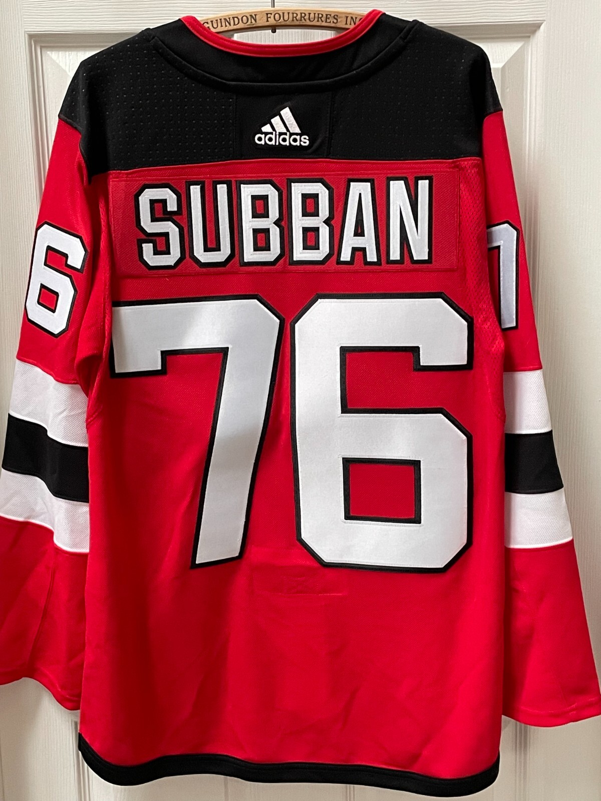 New Jersey Devils #76 PK Subban NHL Adidas Hockey Jersey Sz 46