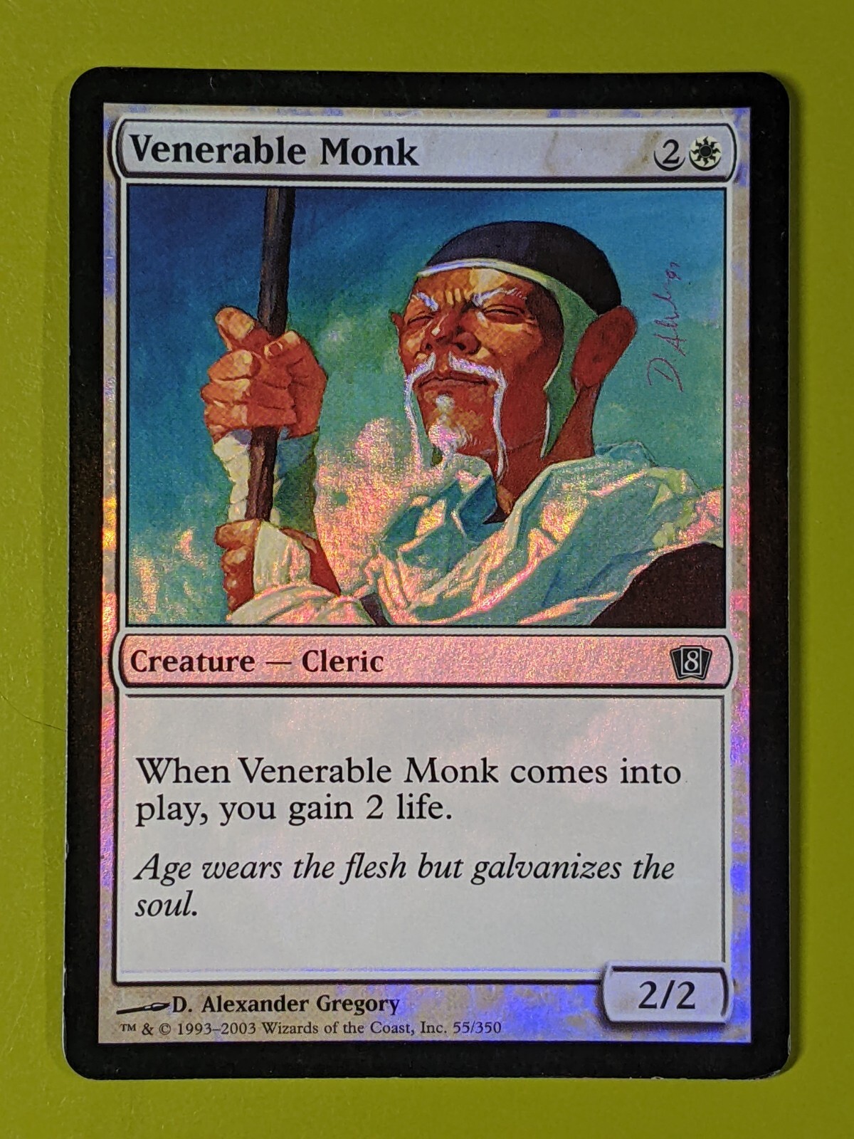 FOIL Venerable Monk x1 Eighth Edition 8th 1x Magic the Gathering