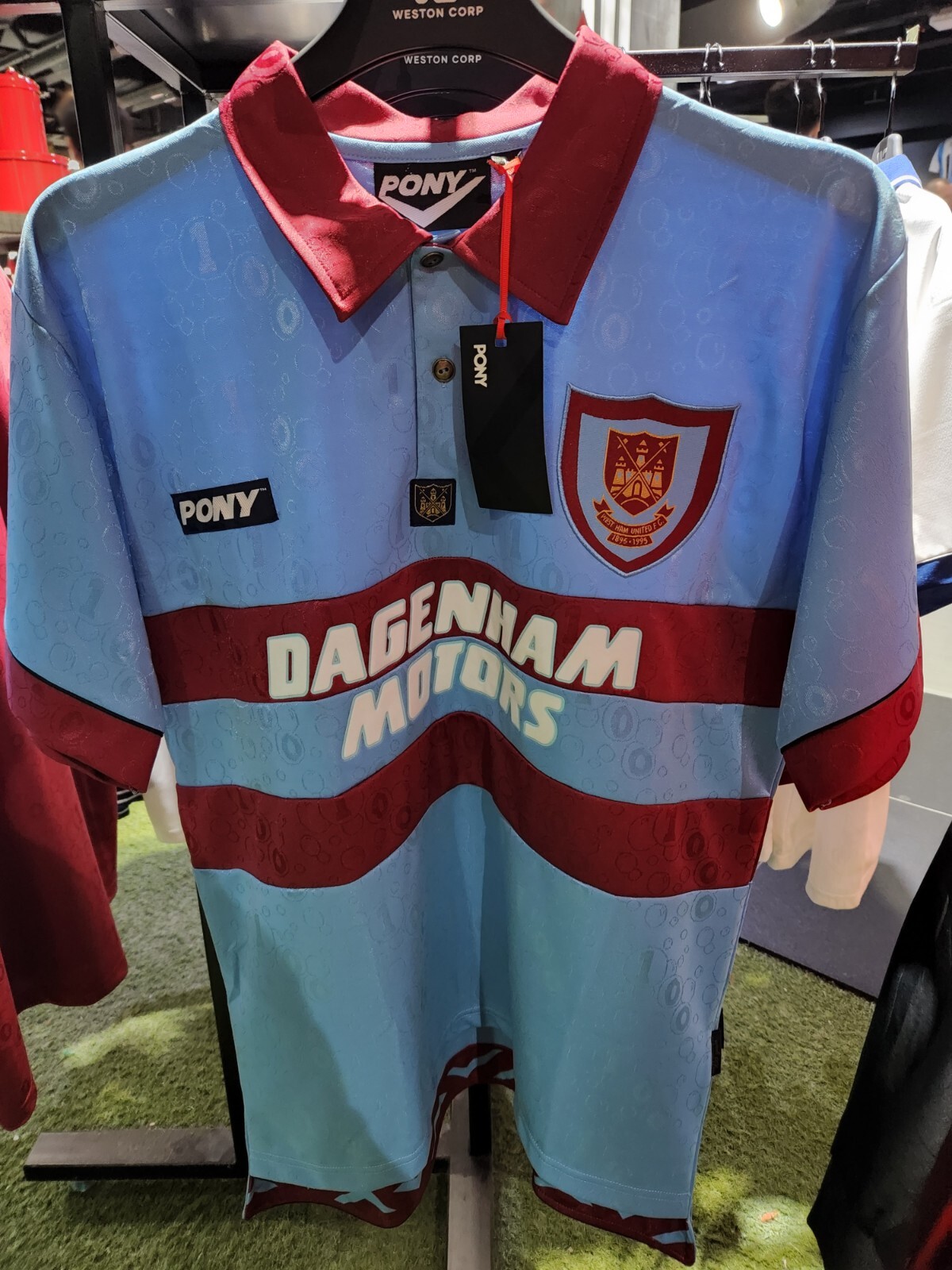 West Ham United FC 1995-97 Centenary Away SS Jersey, Pony Reissue
