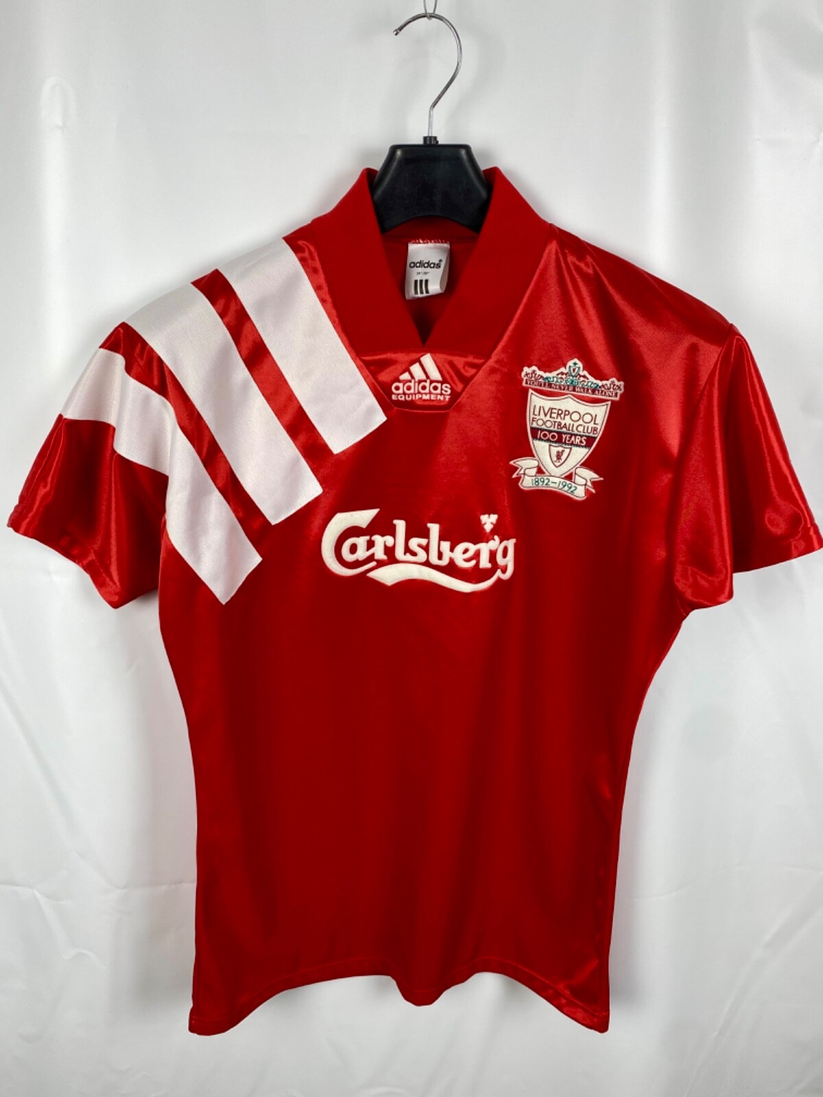 Liverpool Adidas Equipment 1992 1993 100 YEARS HOME Jersey | eBay