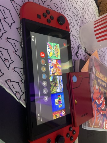 Nintendo Switch Console HAC-001 Joy Con + Dock + Grip + Charger