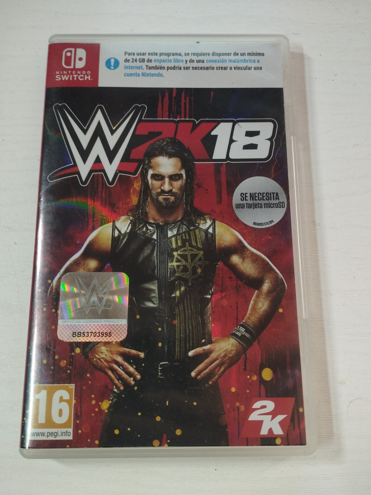 WWE 2K18 2K - Juego Para Nintendo Switch Edicion España Voces