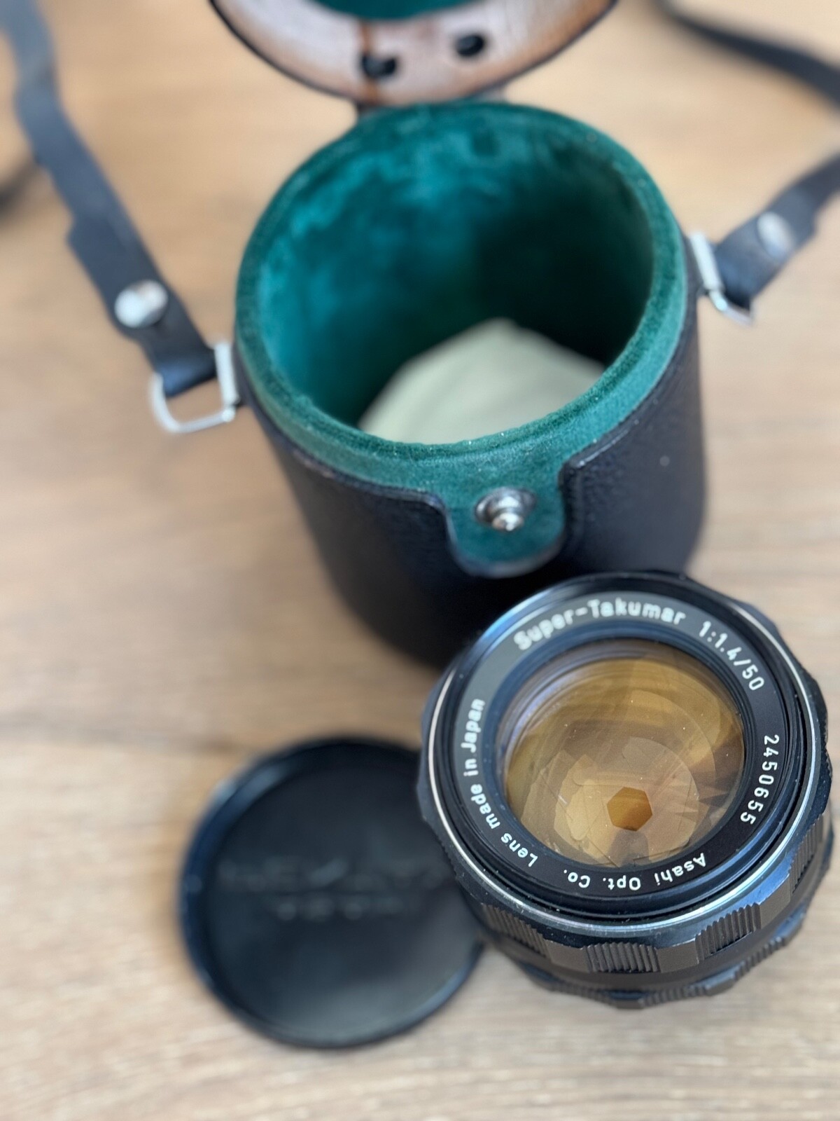 Vintage Pentax Super-Takumar 50mm f/1.4 Lens with Takumar 4/50