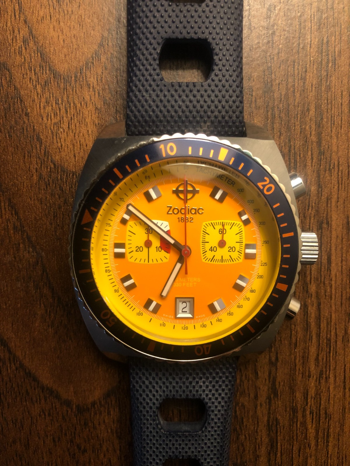 ZODIAC VINTAGE SEA DRAGON ZO2232 CHRONOGRAPH QUARTZ SWISS (New