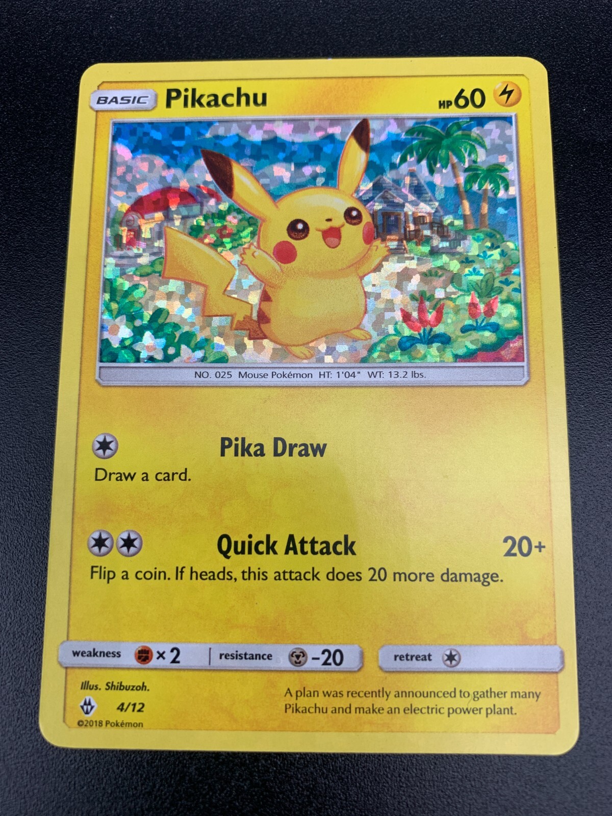 Pikachu 4/12 Holo McDonald's Promo Pokemon TCG Card 2018 NM-LP | eBay