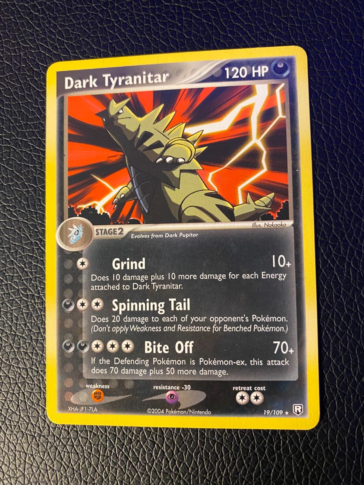 NON-Holo Dark Tyranitar 19/109 2004 Pokemon Card | eBay