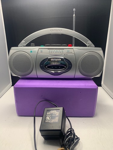 AIWA CS-P500 Stereo Radio Cassette Player Recorder Vintage w/Power