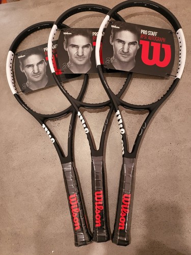 1x Wilson Pro Staff RF97 Autograph v12 Tennis Racquet 4 3/8 Roger