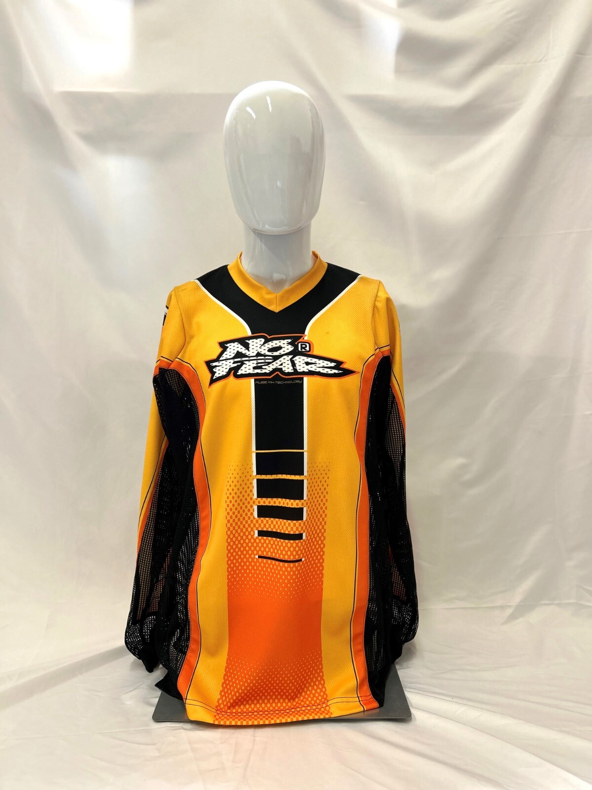Vintage No Fear 2000 Special 73 Motocross Jersey XL Yellow/BLK