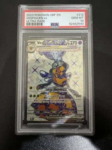 Pokemon TCG Vespiquen EX Obsidian Flames 212/197 English Full Art